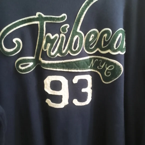 Navy Blue Men's Old Navy Tribeca NYC 93 Thermal Blue Sweater Size XXL - Picture 9 of 9